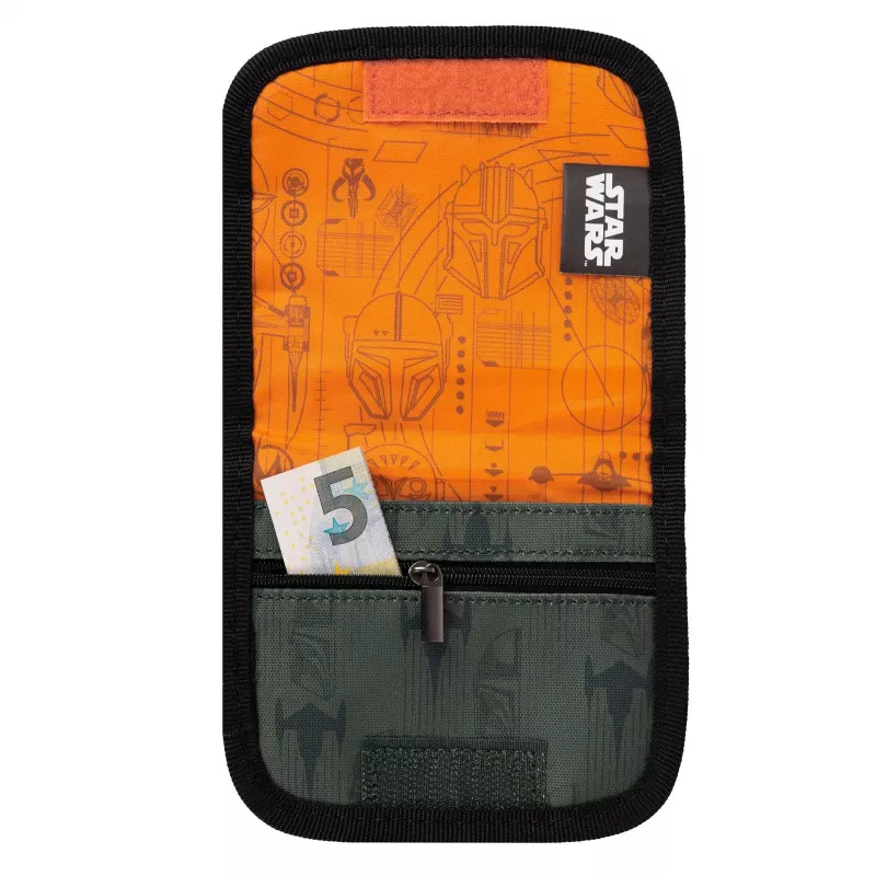 McNeill Star Wars The Mandalorian krūšu soma – melna un pelēka