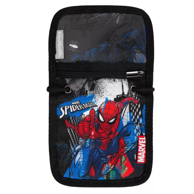 McNeill Marvel Spider-Man krūšu soma ar ID logu, sarkana/zila