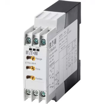 EATON ETR4-69-A daudzfunkciju laika relejs, 1 pārslēgšanas kontakts, 24-240 V AC/DC, 0.05 s - 100 h, DIN sliede