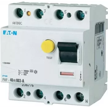 EATON PXF-40/4/003-A 40A 4 polu 30mA A tipa noplūdes strāvas aizsardzības slēdzis