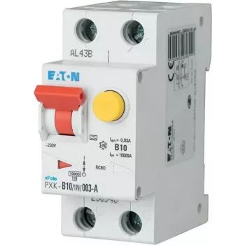 Eaton PXK-B10/1N/003-A RCBO 10A 30mA Type A 1P+N 230V 6kA 2MW