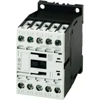 Eaton DILM9-01 Strāvas kontaktors, 3 polu, 9 A, 230/240 V maiņstrāvas spole, 1 NC palīgkontakts