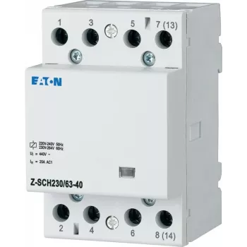 EATON Z-SCH230/63-40 instalācijas kontaktors, 4 NO, 63 A, 230 V maiņstrāvas spole