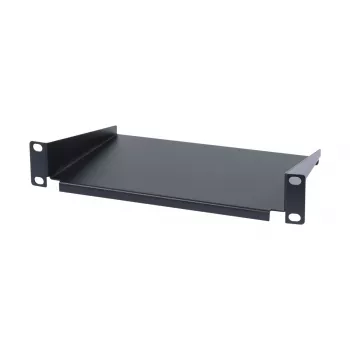 ALLNET ALL-S0002262 10 collu plaukts, 150 mm dziļš, 1U, priekšējā montāža, melns