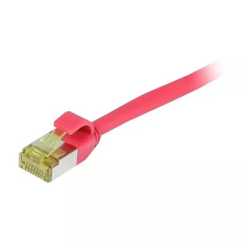 SYNERGY21 CAT6A S/FTP plānais vītā pāra kabelis RJ45, 10m, sarkans, 500MHz, LSZH/TPE Superflex, AWG28, CAT7 izejmateriāls