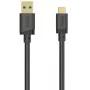 USB-A uz USB-C kabelis, 5 Gbps, 3m, melns