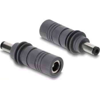 Delock DC 5.5 x 2.1 mm līdz DC 5.5 x 2.1 mm adapteris saderīgs ar Starlink Mini, pelēks