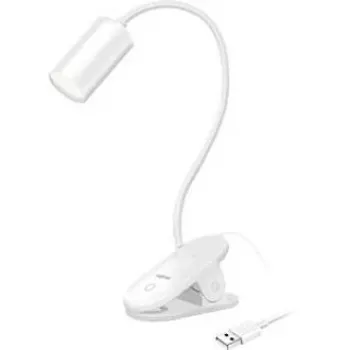LogiLink LED galda klipslampa, 3,8 W, balta