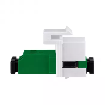 EFB Keystone modulis LC/APC Duplex OS2 Green - vienmoda šķiedras optikas adapteris