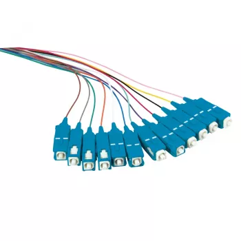 LogiLink Fiber Pigtail komplekts 12 x SC OS2 2m, krāsains, zils savienotājs
