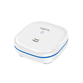 LogiLink Ūdens noplūdes detektors, 10 gadu baterijas darbības laiks, 85 dB trauksme, balts