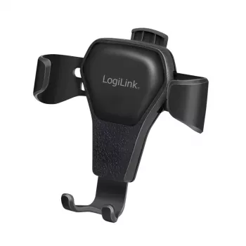 LogiLink AA0164 Universāls viedtālruņa turētājs automašīnas gaisa ventilācijas atverei, 360° rotācija, vadāms ar vienu roku, melns