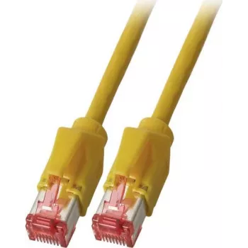 EFB Elektronik K8708GE.050 Cat.6A S/FTP LSZH savienojuma kabelis, Daetwyler 7702 TM21, 0,5 m, dzeltens