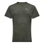 Salewa Puez Melange Dry īso piedurkņu T-krekls - Dark Olive Melange - XL