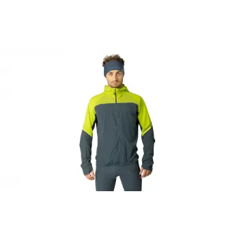 Dynafit Alpine Wind Jacket vīriešiem, Ultra Yellow, izmērs M - 105g salokāma vējaka skriešanai