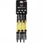 Wild Country HMS Screwgate Locking Karabīnis 6-Pack - Melns/Dzeltens, 25 kN