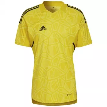 adidas vīriešu Condivo 22 vārtsarga krekls ar īsu piedurkni Solar Yellow HF0138