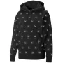 PUMA Brand Love AOP Hoodie FL Black 535706 01 Vīriešu brīva piegriezuma džemperis ar kapuci