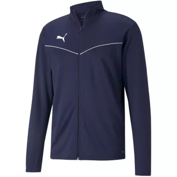 PUMA teamRISE treniņu poliestera jaka Navy Blue 657392 06 S vīriešu rāvējslēdzēja futbolistu jaka