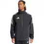 adidas Tiro 24 Rain vīriešu futbola lietus jaka Black/White XL