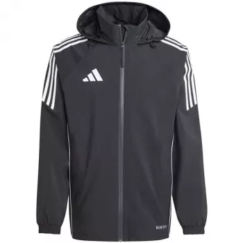 adidas Tiro 24 Rain vīriešu futbola lietus jaka Black/White XL