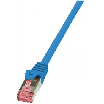 LogiLink PrimeLine Cat.6 S/FTP Patch Cable, RJ45, zils, 1,5 m