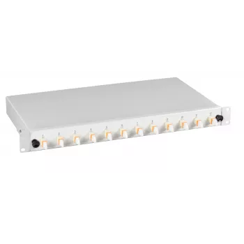 EFB Elektronik BA71533.24 24 ostu E2000/APC vienmoda šķiedru sadales kārba, 1U, OS2, ar pigtailiem