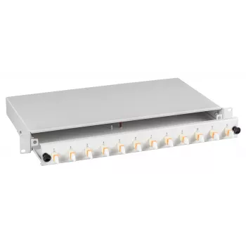 EFB Elektronik BA71533.24 24 ostu E2000/APC vienmoda šķiedru sadales kārba, 1U, OS2, ar pigtailiem