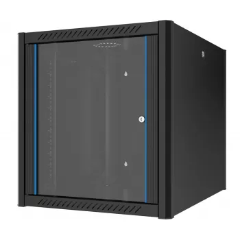 EFB Elektronik 19 collu sienas skapis 20U, 800 mm dziļums, salikts, RAL 9005 melns