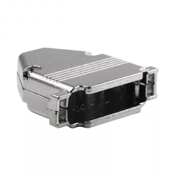 EFB Elektronik 29432.1V2 pilnmetāla vāciņš E-GP25G ar kabeļa atslogošanu, D-Sub 25-pin, EMI/RFI ekranēts, cinka sakausējums, sudraba