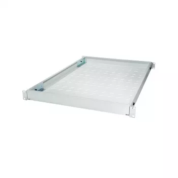 LogiLink 19 inch regulējams plaukts 800 mm dziļiem skapjiem, gaiši pelēks
