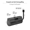 LogiLink Mobile Power Bank, LiPo, 4500 mAh, iebūvēts USB-C spraudnis, melns