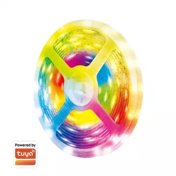 LogiLink WiFi viedā RGB daudzkrāsu gaismas lente, 5m, Tuya saderīga