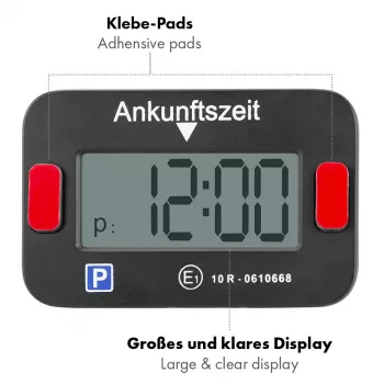 LogiLink elektroniskais stāvēšanas disks, KBA sertificēts, melns