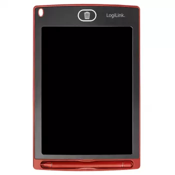 LogiLink LCD rakstīšanas planšete 8,5 collas sarkana ar magnētiem un irbuli
