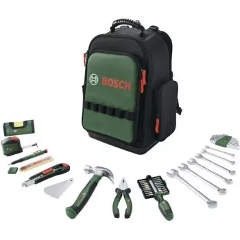 Bosch Power Tools 60 gabalu instrumentu mugursomas komplekts (melns/zaļš)