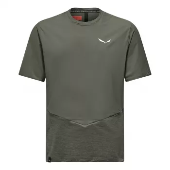 Salewa Pedroc Dry Wind vīriešu T-krekls Faded Green XL