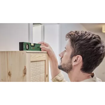 BOSCH DIY līmeņrādis 25 cm, zaļš, ar V-rievu un slīpētu pamatni