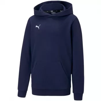 PUMA teamGOAL 23 Casuals Junior džemperis ar kapuci Peacoat Navy Blue 128