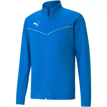 PUMA teamRISE Training Poly Jacket Junior Peacoat-Puma White, S izmērs