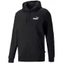 PUMA ESS+ Tape Hoodie FL melns vīriešu sporta džemperis ar kapuci, izmērs L