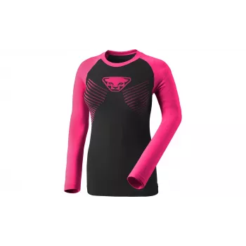 Dynafit Speed Dryarn L/S Tee sieviešu gara piedurkne apakškrekls - Pink Glo, izmērs L