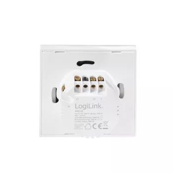 LogiLink WiFi Smart EU gaismas slēdzis, 2 sekcijas, Tuya saderīgs, balts