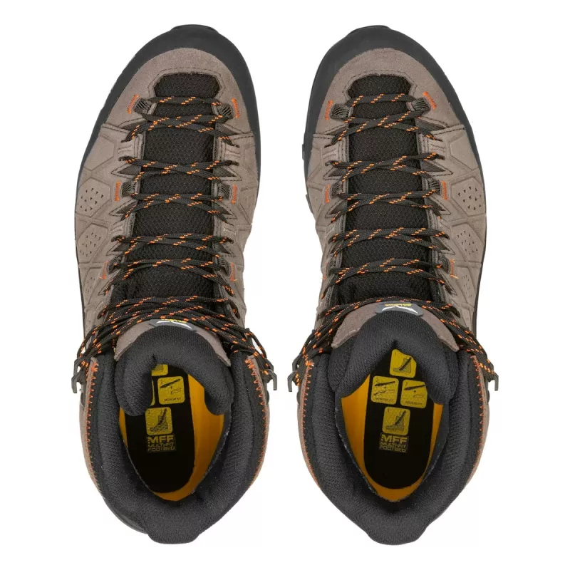 Salewa Alp Trainer 2 Mid GTX pārgājienu zābaki vīriešiem Wallnut/Fluo Orange UK 12 (EU 47)