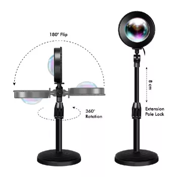 LOGILINK LED Saules rieta lampa, 5W, ar tālvadības pulti