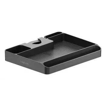 LogiLink stiprināmais plaukts pie staba 30-48 mm, melns