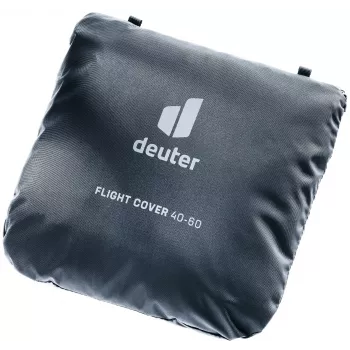 DEUTER pārvalks lidojuma koferim - melns aizsargpārvalks pret putekļiem un skrāpējumiem ar rokturu izgriezumiem
