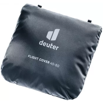 DEUTER pārvalks lidojuma koferim - melns aizsargpārvalks pret putekļiem un skrāpējumiem ar rokturu izgriezumiem