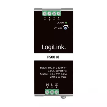 LogiLink Professional DIN Rail Barošanas bloks 240 W 48 V