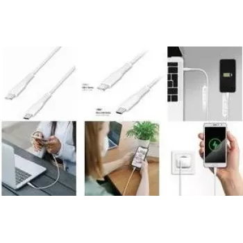 LogiLink USB 2.0 kabelis, USB-C uz Micro USB-B, 3 m, balts